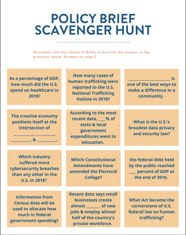 National Scavenger Hunt Day May 24 The Policy Circle