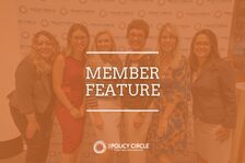 Member Feature graphic with orange overlay.