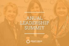 Annual Leadership Summit graphic with yellow overlay.