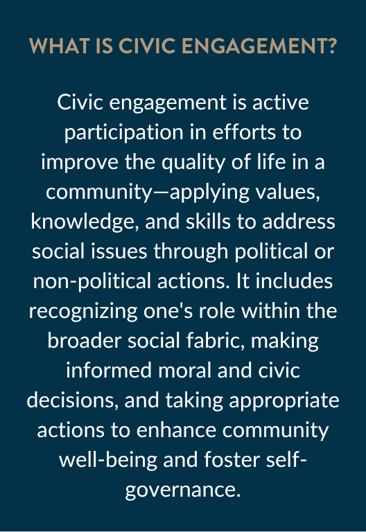 What is Civic Engagement? Explanation of how its active participation.