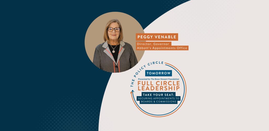 Header for Full Circle Leadership series with Peggy Venable.