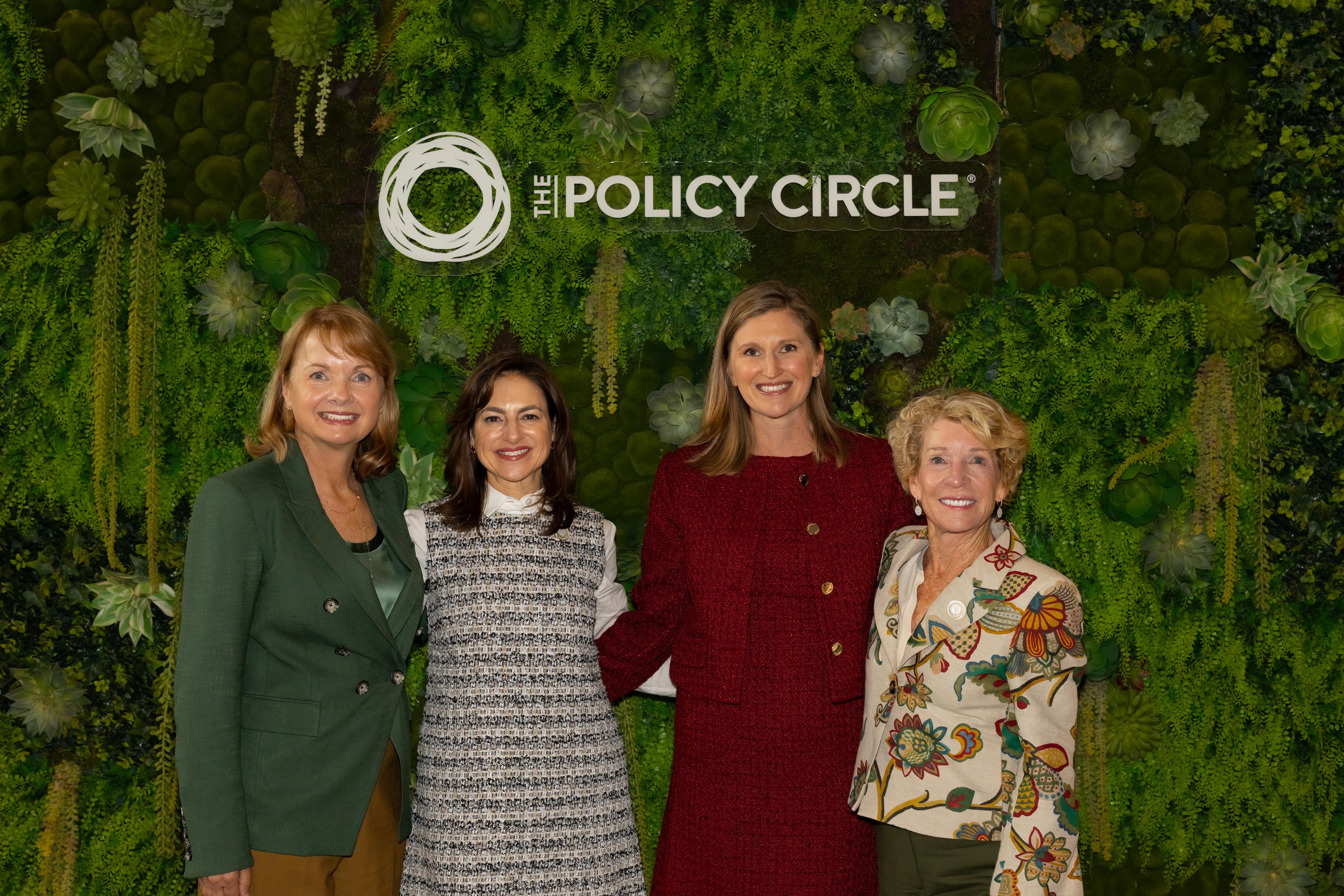 Rebecca Painter and The Policy Circle founders, Angela Braly, Sylvie Legere, and Kathy Hubbard